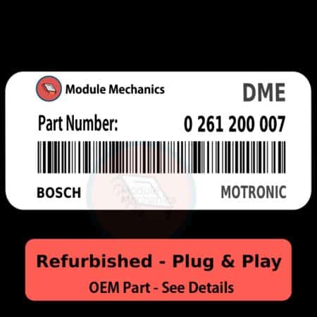 0 261 200 007 ECU - PLUG & PLAY - | BMW 528e | ECM DME Engine Control Computer OEM