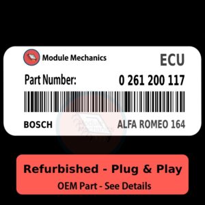 0 261 200 117 ECU - PLUG & PLAY - | Alfa Romeo 164 | ECM PCM Engine Control Computer OEM