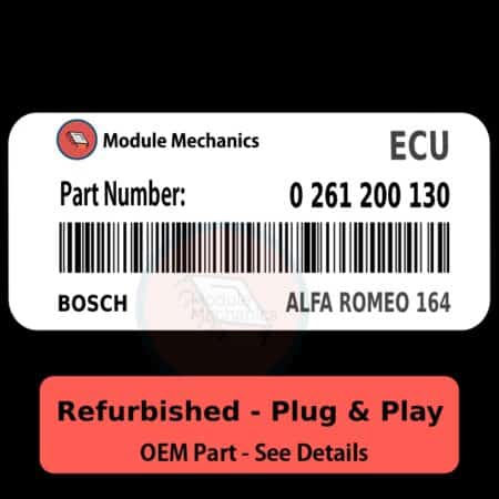 0 261 200 130 ECU - PLUG & PLAY - | Alfa Romeo 164 | ECM PCM Engine Control Computer OEM