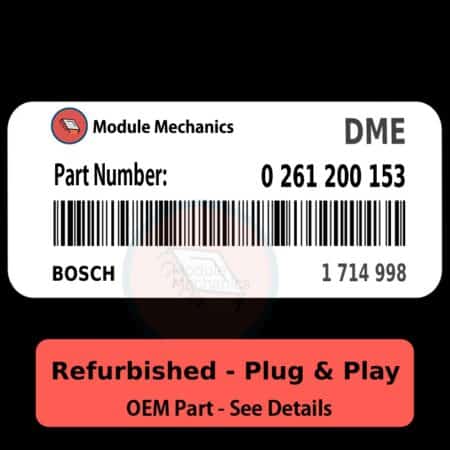 0 261 200 153 ECU - PLUG & PLAY - | BMW 325i | ECM DME Engine Control Computer OEM