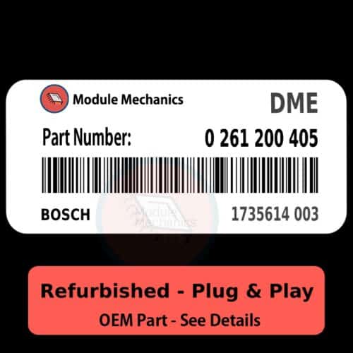 0 261 200 405 ECU - PLUG & PLAY - | BMW 325i - 525i | ECM DME Engine Control Computer OEM