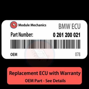 0261200021 078 ECU - PLUG & PLAY |  BMW 528E E28 / 325E E30 | ECM PCM BCM Engine Control Computer OEM