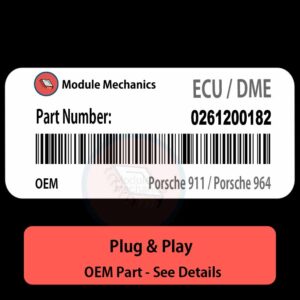 0261200182 ECU - PLUG & PLAY |  Porsche 911 / Porsche 964 | ECM PCM BCM Engine Control Computer OEM