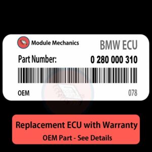 0280000310 078 ECU - PLUG & PLAY |  BMW 318i E30 | ECM PCM BCM Engine Control Computer OEM