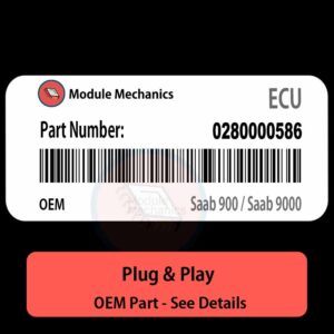 0280000586 ECU - PLUG & PLAY |  Saab 900 / Saab 9000 | ECM PCM BCM Engine Control Computer OEM