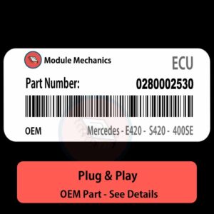 0280002530 ECU - PLUG & PLAY |  Mercedes Benz W124 - W140 - E420 -  S420 -  400SE | ECM PCM BCM Engine Control Computer OEM