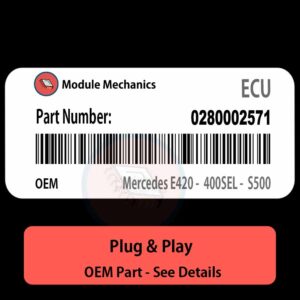 0280002571 ECU - PLUG & PLAY |  Mercedes Benz W140 - W124 - E420 -  400SEL -  S500 | ECM PCM BCM Engine Control Computer OEM
