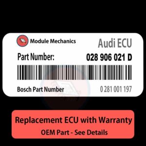 028906021D 0281001197 ECU - PLUG & PLAY |  Audi 80 / 90 | ECM PCM BCM Engine Control Computer OEM
