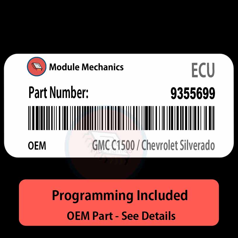 09355699 ECU - VIN PROGRAMMED | GMC C1500 / Chevrolet Silverado | ECM PCM BCM Engine Control Computer OEM 09355699 ECU - VIN PROGRAMMED | GMC C1500 / Chevrolet Silverado | ECM PCM BCM Engine Control Computer OEM