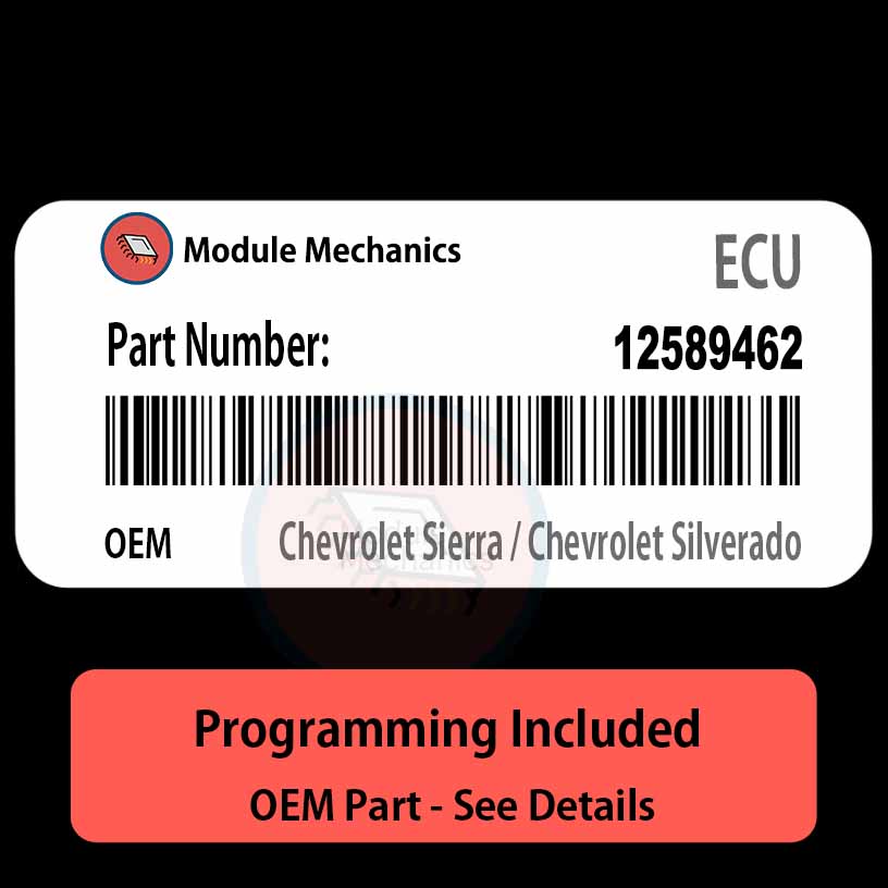 12589462 ECU - VIN PROGRAMMED | Chevrolet Sierra / Chevrolet