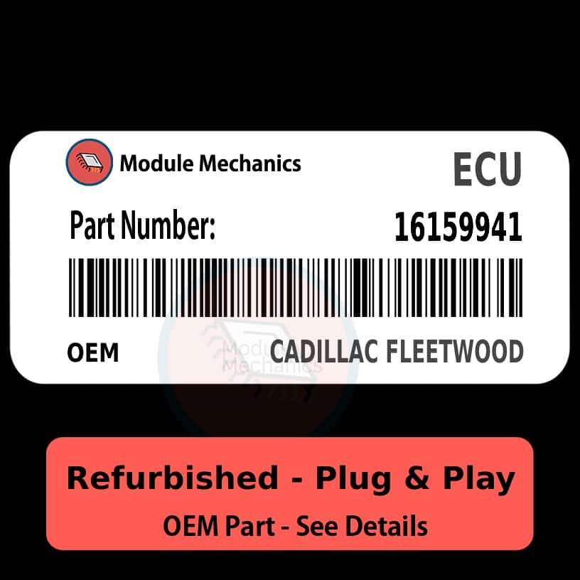 16159941 ECU - PLUG & PLAY - | Cadillac Fleetwood | ECM PCM BCM Engine Control Computer OEM 16159941 ECU - PLUG & PLAY - | Cadillac Fleetwood | ECM PCM BCM Engine Control Computer OEM