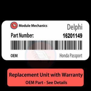 16201149 ECU - PLUG & PLAY |  Honda Passport | ECM PCM BCM Engine Control Computer OEM
