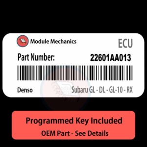 22601AA013  ECU - PLUG & PLAY |  Subaru GL / Subaru DL / Subaru GL-10 / Subaru RX | ECM PCM BCM Engine Control Computer OEM