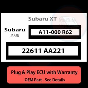 22611 AA221 A11000R62 ECU - PLUG & PLAY |  Subaru XT | ECM PCM BCM Engine Control Computer OEM
