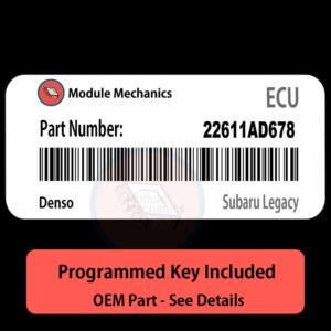 22611AD678  ECU - PLUG & PLAY |  Subaru Legacy | ECM PCM BCM Engine Control Computer OEM