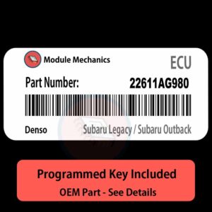 22611AG980  ECU - PLUG & PLAY |  Subaru Legacy / Subaru Outback | ECM PCM BCM Engine Control Computer OEM