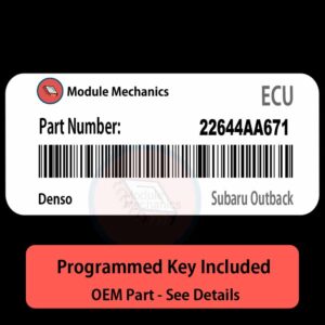 22644AA671  ECU - PLUG & PLAY |  Subaru Outback | ECM PCM BCM Engine Control Computer OEM