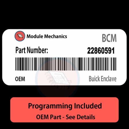 22860591  BCM with PROGRAMMING - VIN & Security | Buick Enclave  | Body Control Module / Unit OEM BCU