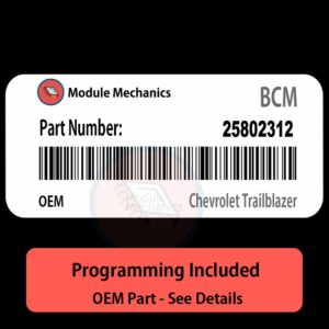 25802312 BCM - PLUG & PLAY | Chevrolet Trailblazer  | BCU BCM Body Control Module OEM