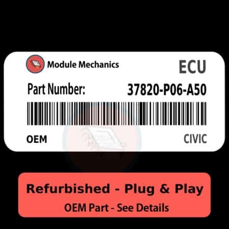 37820-P06-A50 ECU - PLUG & PLAY - | Civic | ECM PCM Engine Control Computer OEM