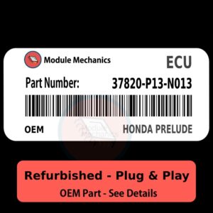37820-P13-N01 ECU - PLUG & PLAY - | Honda Prelude | ECM PCM Engine Control Computer OEM