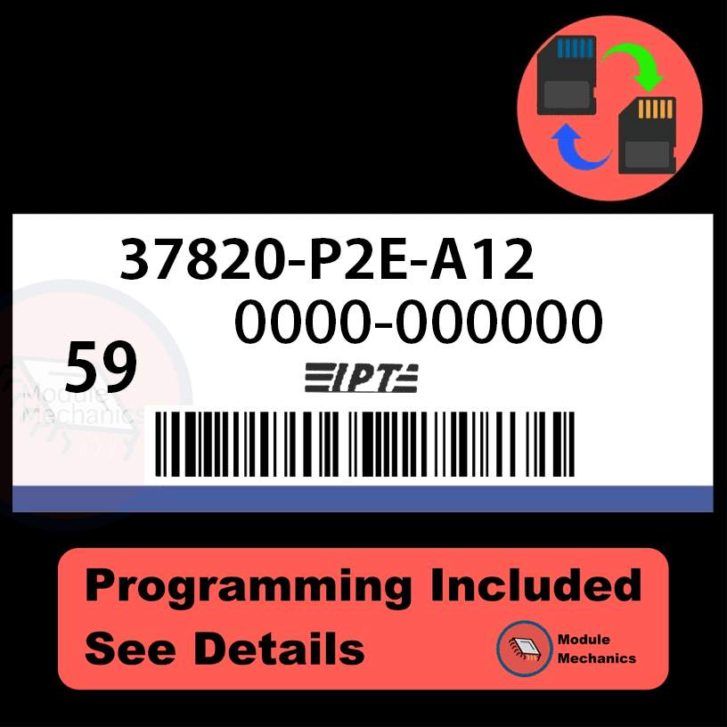 37820-P2E-A12 ECU with PROGRAMMING - VIN & Security | Honda Civic | ECM PCM Engine Control Computer OEM 37820-P2E-A12 ECU with PROGRAMMING - VIN & Security | Honda Civic | ECM PCM Engine Control Computer OEM
