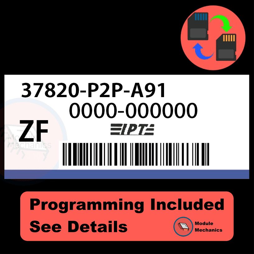 37820-P2P-A91 ECU with PROGRAMMING - VIN & Security | Honda Civic | ECM PCM Engine Control Computer OEM 37820-P2P-A91 ECU with PROGRAMMING - VIN & Security | Honda Civic | ECM PCM Engine Control Computer OEM