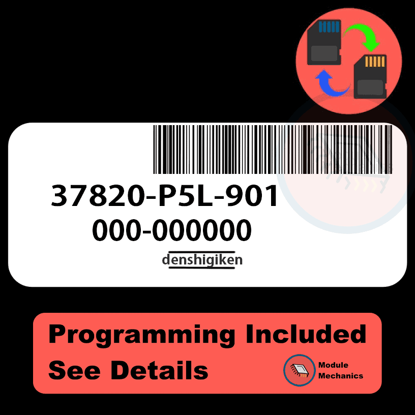 37820-P5L-901 ECU with PROGRAMMING - VIN & Security | Honda Prelude | ECM PCM Engine Control Computer OEM 37820-P5L-901 ECU with PROGRAMMING - VIN & Security | Honda Prelude | ECM PCM Engine Control Computer OEM