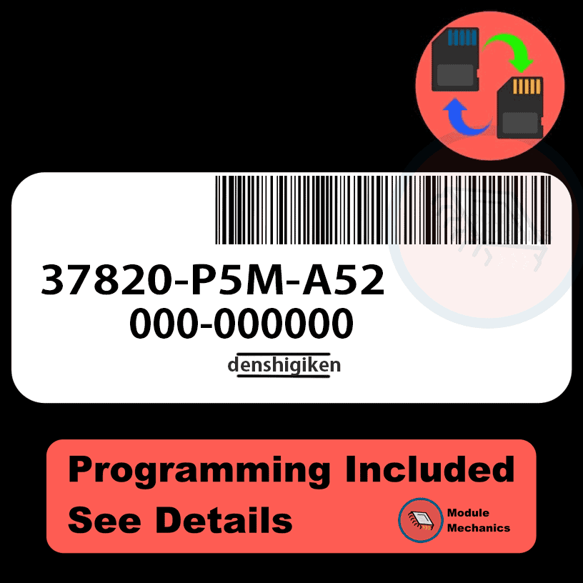 37820-P5M-A52 ECU with PROGRAMMING - VIN & Security | Honda Prelude | ECM PCM Engine Control Computer OEM 37820-P5M-A52 ECU with PROGRAMMING - VIN & Security | Honda Prelude | ECM PCM Engine Control Computer OEM