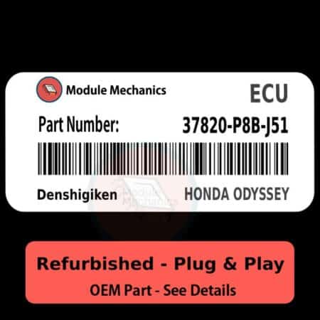 37820-P8B-J51 ECU - PLUG & PLAY - | Honda Odyssey | ECM PCM Engine Control Computer OEM