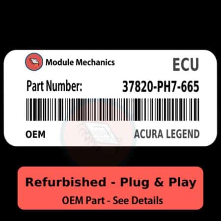 37820-PH7-665 ECU - PLUG & PLAY - | Acura Legend | ECM PCM Engine Control Computer OEM