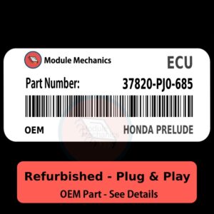 37820-PJ0-685 ECU - PLUG & PLAY - | Honda Prelude | ECM PCM Engine Control Computer OEM