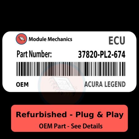 37820-PL2-674 ECU - PLUG & PLAY - | Acura Legend | ECM PCM Engine Control Computer OEM