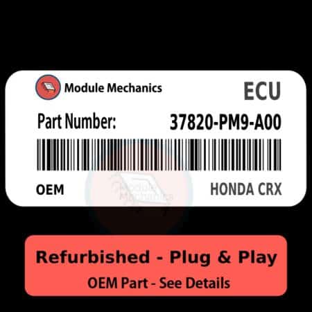 37820-PM9-A00 ECU - PLUG & PLAY - | Honda CRX | ECM PCM Engine Control Computer OEM