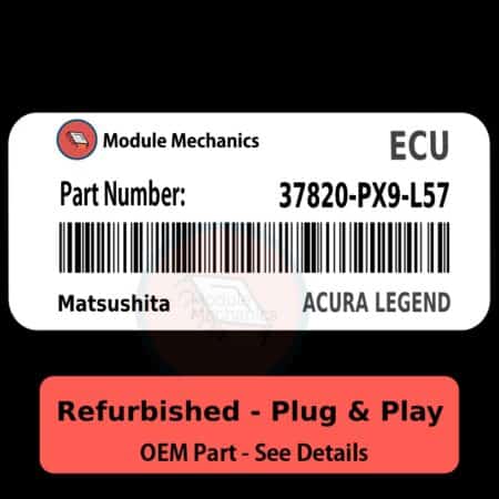37820-PX9-L57 ECU - PLUG & PLAY - | Acura Legend | ECM PCM Engine Control Computer OEM