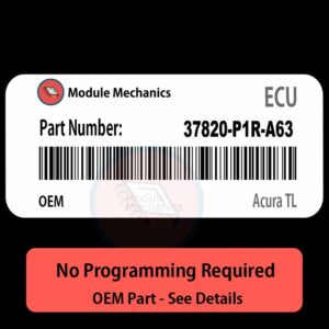 37820-P1R-A63  ECU - PLUG & PLAY |  Acura TL | ECM PCM BCM Engine Control Computer OEM