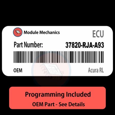 37820-RJA-A93 ECU with PROGRAMMING - VIN & Security | Acura RL  | ECM PCM Engine Control Computer OEM