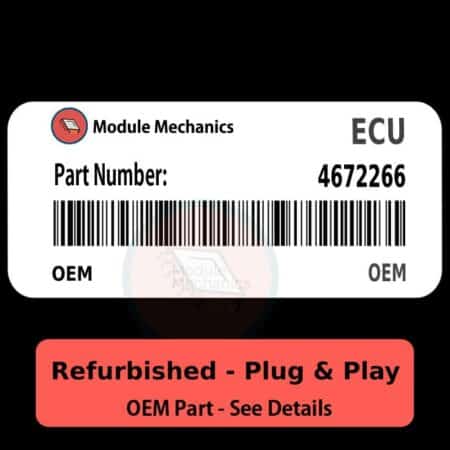 4672266 ECU - PLUG & PLAY - | Dodge Caravan | ECM PCM BCM Engine Control Computer OEM