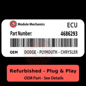 4686293 ECU - PLUG & PLAY - | Dodge - Plymouth - Chrysler | ECM PCM BCM Engine Control Computer OEM