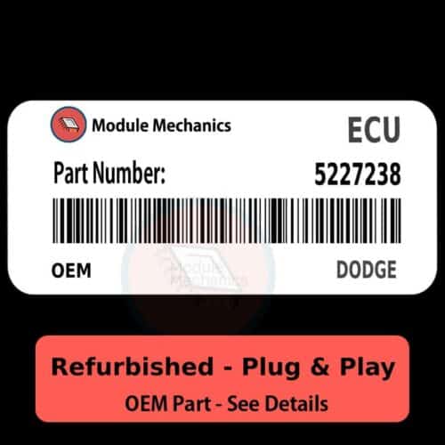 5227238 ECU - PLUG & PLAY - | Dodge  | ECM PCM BCM Engine Control Computer OEM