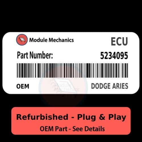 5234095 ECU - PLUG & PLAY - | Dodge Aries | ECM PCM BCM Engine Control Computer OEM