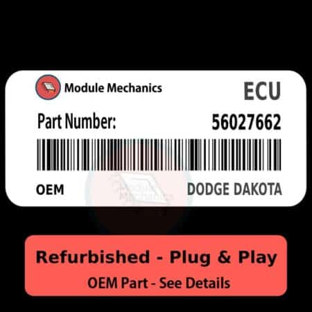 56027662 ECU - PLUG & PLAY - | Dodge Dakota | ECM PCM BCM Engine Control Computer OEM