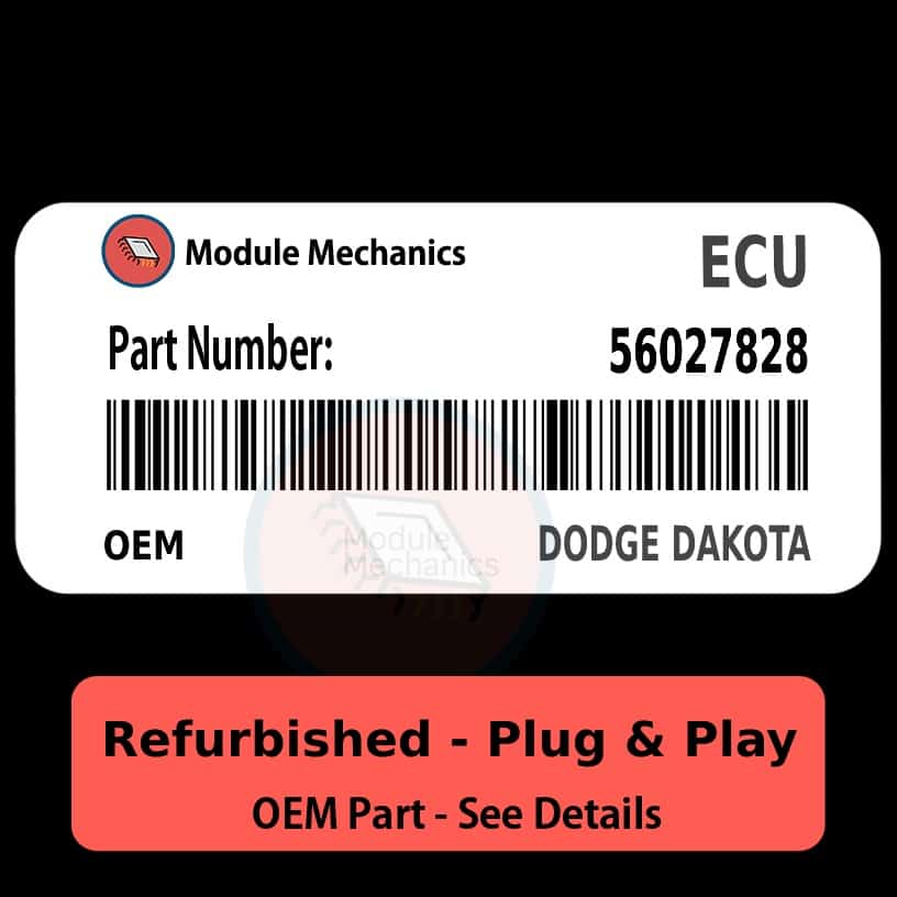 56027828 ECU - PLUG & PLAY - | Dodge Dakota | ECM PCM BCM Engine Control Computer OEM 56027828 ECU - PLUG & PLAY - | Dodge Dakota | ECM PCM BCM Engine Control Computer OEM