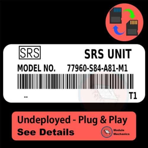 77960-S84-A81-M1 SRS Unit - UNDEPLOYED | Honda Accord | Airbag Control Computer