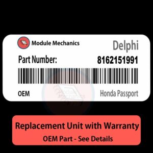 8162151991 ECU - PLUG & PLAY |  Honda Passport | ECM PCM BCM Engine Control Computer OEM
