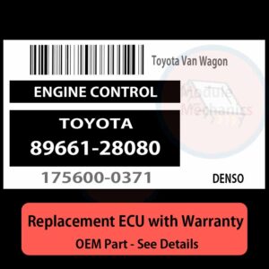 8966128080 1756000371 ECU - PLUG & PLAY |  Toyota Van Wagon | ECM PCM BCM Engine Control Computer OEM