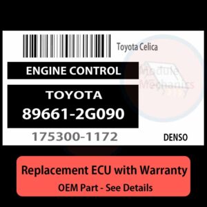896612G090 1753001172 ECU - PLUG & PLAY |  Toyota Celica | ECM PCM BCM Engine Control Computer OEM