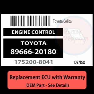 8966620180 1752008041 ECU - PLUG & PLAY |  Toyota Celica | ECM PCM BCM Engine Control Computer OEM