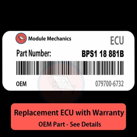 BPS118881B 0797006732 ECU - PLUG & PLAY |  Mazda Miata MX-5 | ECM PCM BCM Engine Control Computer OEM