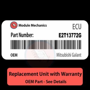E2T13772G ECU - PLUG & PLAY |  Mitsubishi Galant | ECM PCM BCM Engine Control Computer OEM